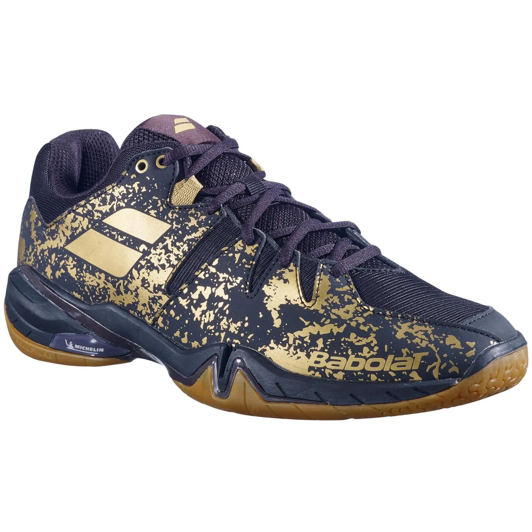 Babolat Shadow Spirit LTD Mens Badminton Shoes - Goldmine Black / Gold