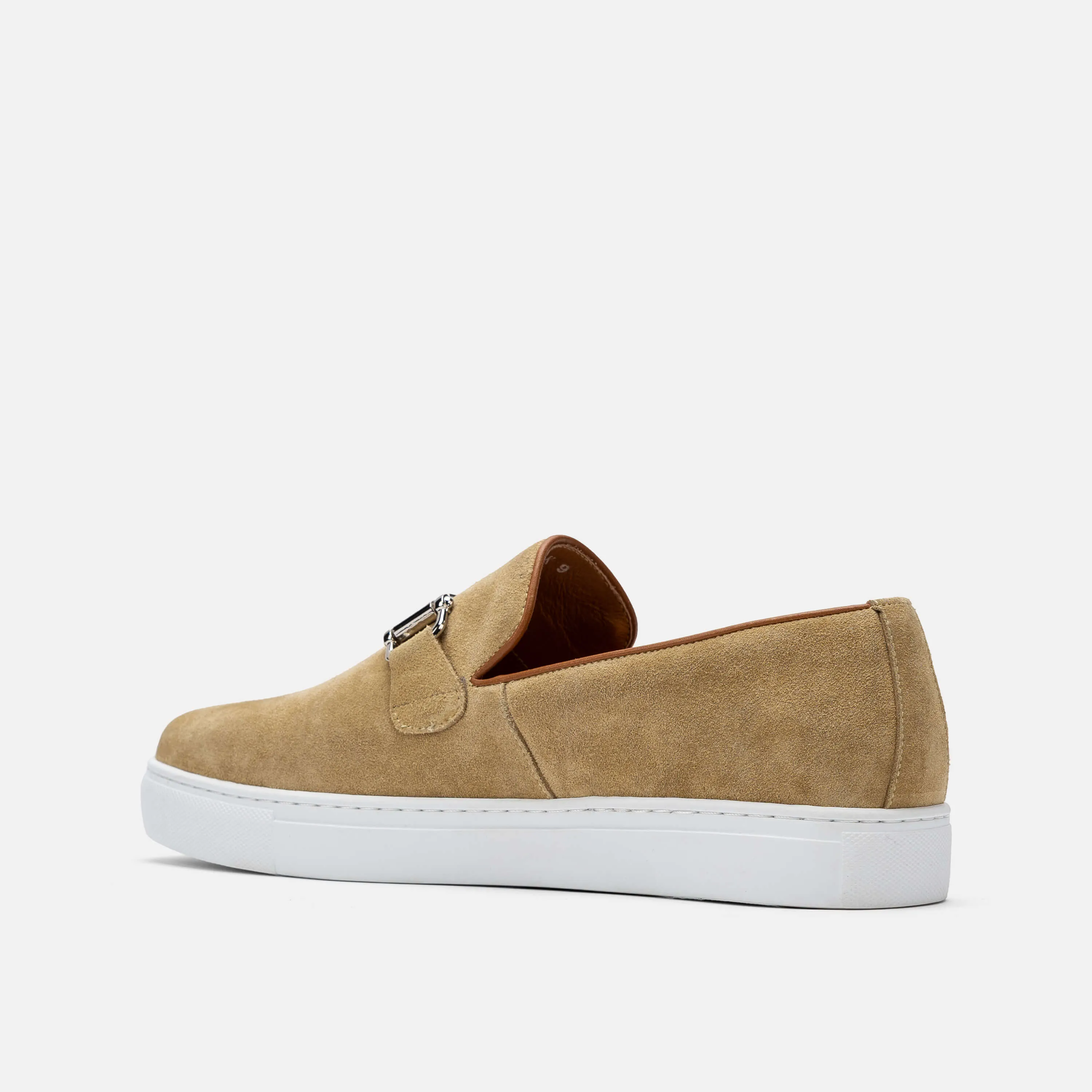 Boardwalk Sahara Suede Horse-Bit Sneakers