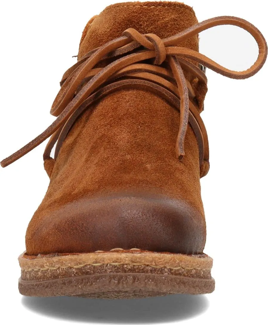 Born Calyn Brown Leather Fashion Lace Up Rounded Toe Mountain Travel Ankle Boots