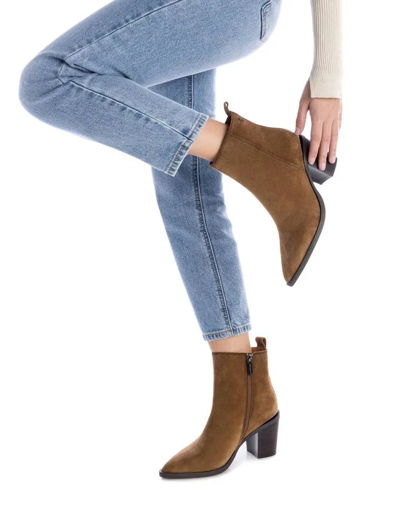 Carmela Suede Ankle Boot Camel