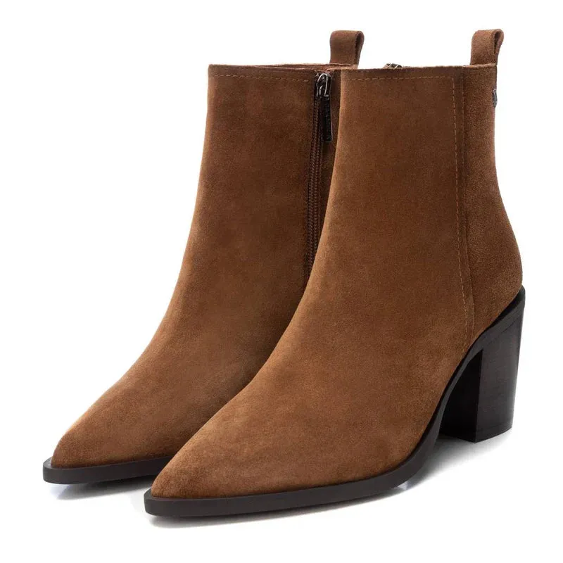 Carmela Suede Ankle Boot Camel
