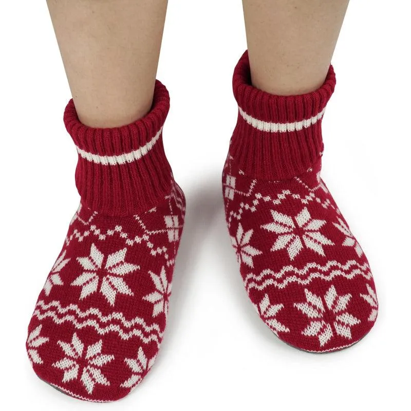 Christmas Print Slipper Socks – Cozy Festive Warmth