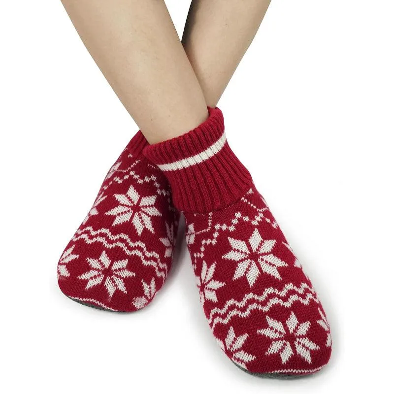 Christmas Print Slipper Socks – Cozy Festive Warmth