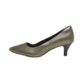 Clarks Kitten Heels Leather Grey Colour For Women
