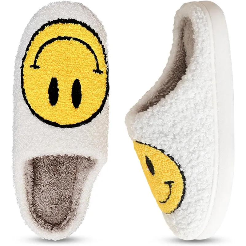 Cozy Smile Plush Slippers