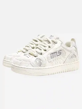 Disguisen American Trendy Embroidered Letter Sneakers