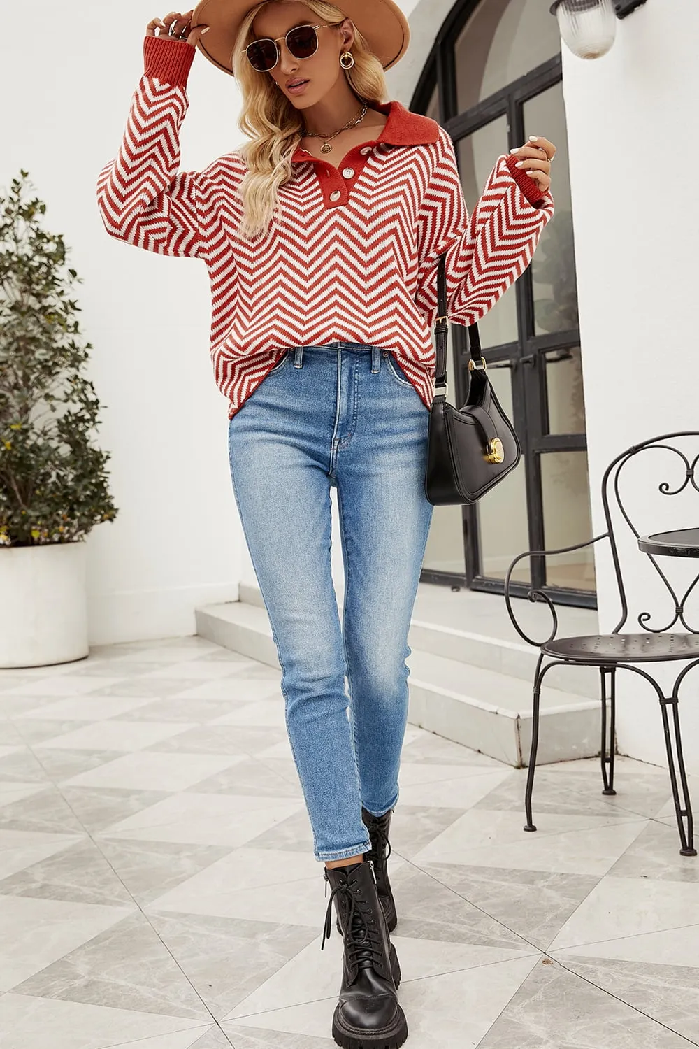 Forever Trendy Patterned Sweater