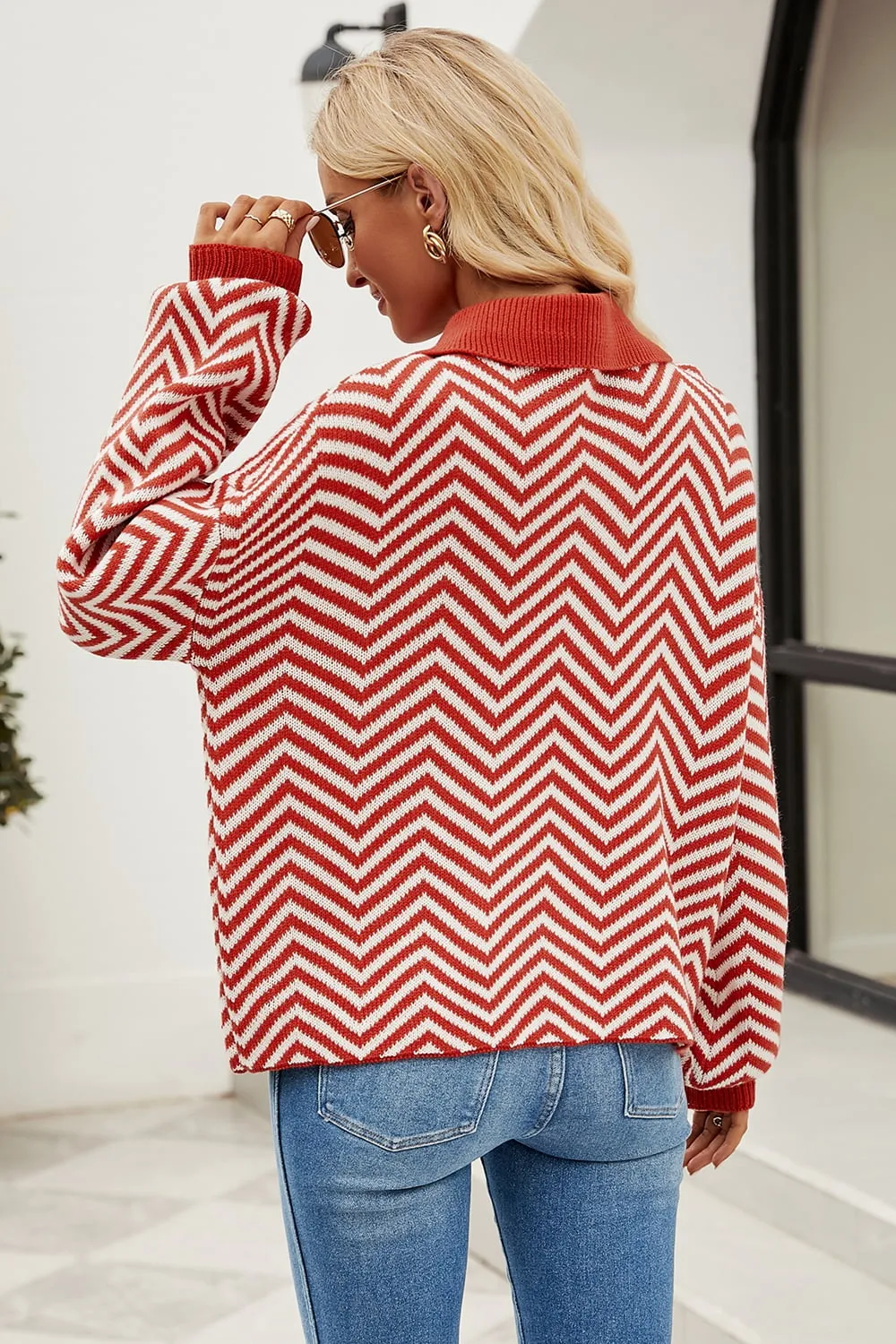 Forever Trendy Patterned Sweater