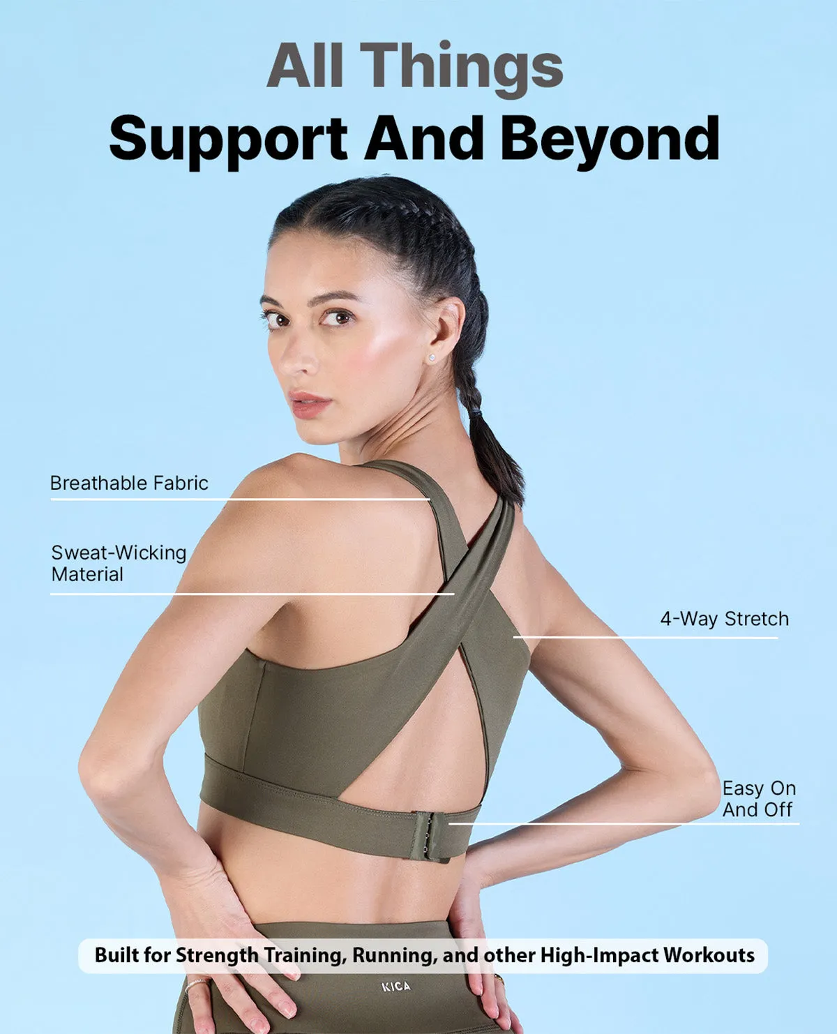High Impact & Full Coverage Crostini Sports Bra