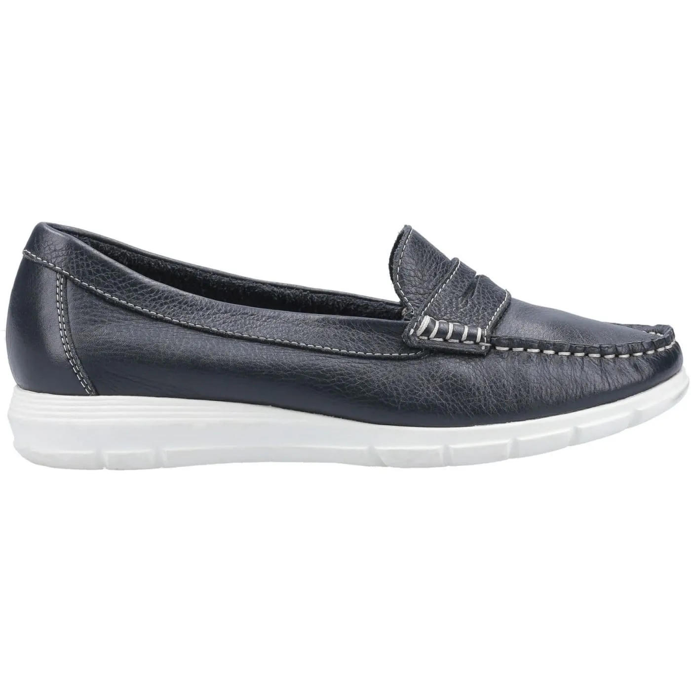 Hush Puppies Navy Paige Slip On Loafers