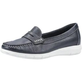 Hush Puppies Navy Paige Slip On Loafers