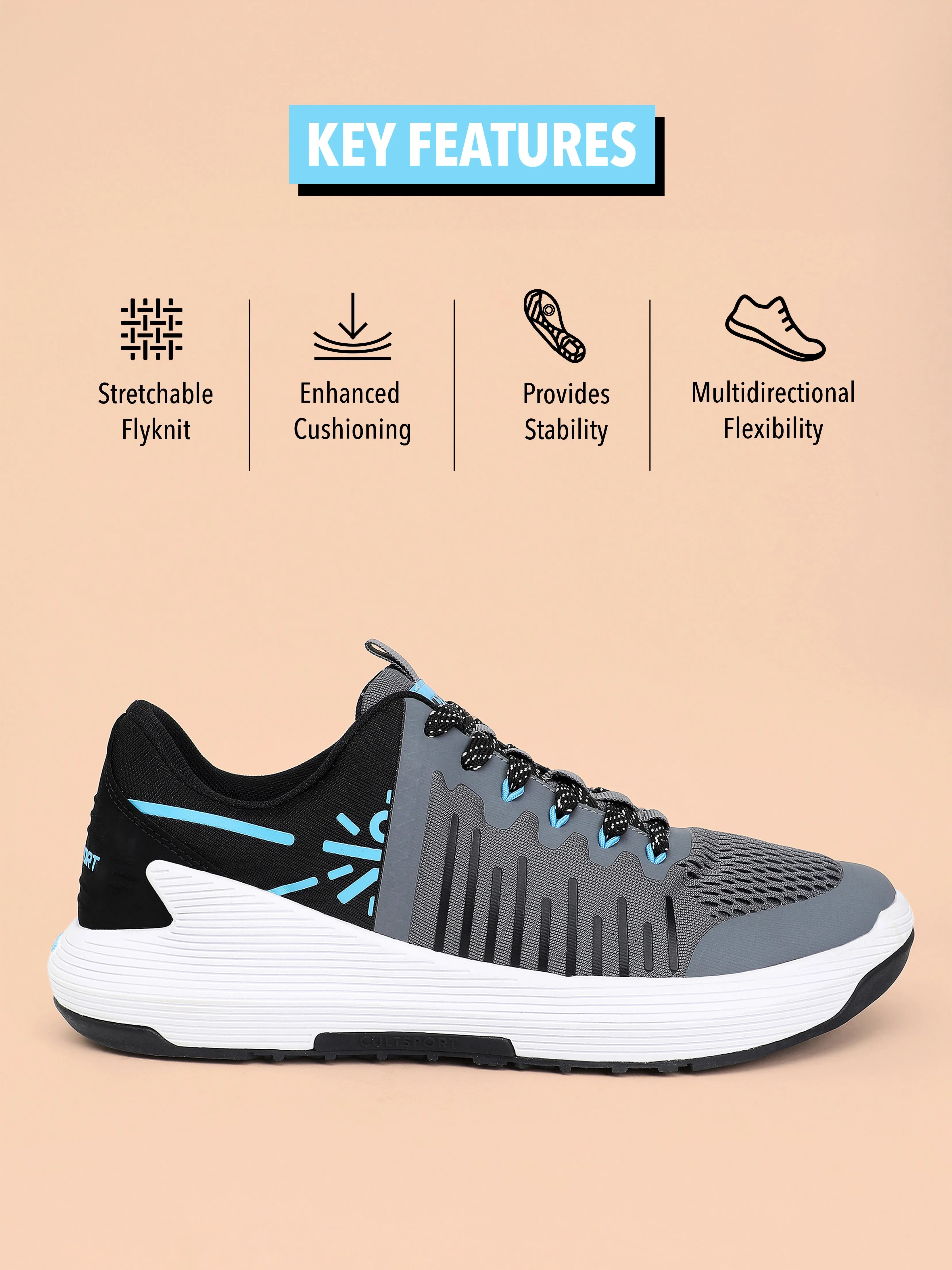 Impact Men Training Shoes - Grey
