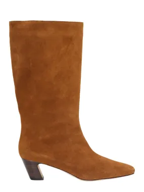 Loeffler Randall Cleo Kicked Heel Calf Boot in Cacao