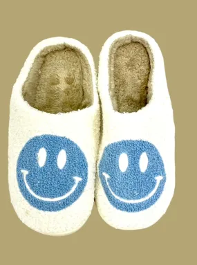 Lovelina - Smiley Cozy Slippers- Blue