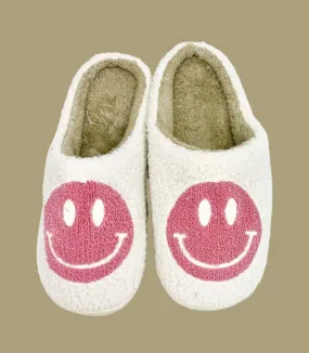 Lovelina - Smiley Cozy Slippers - Pink