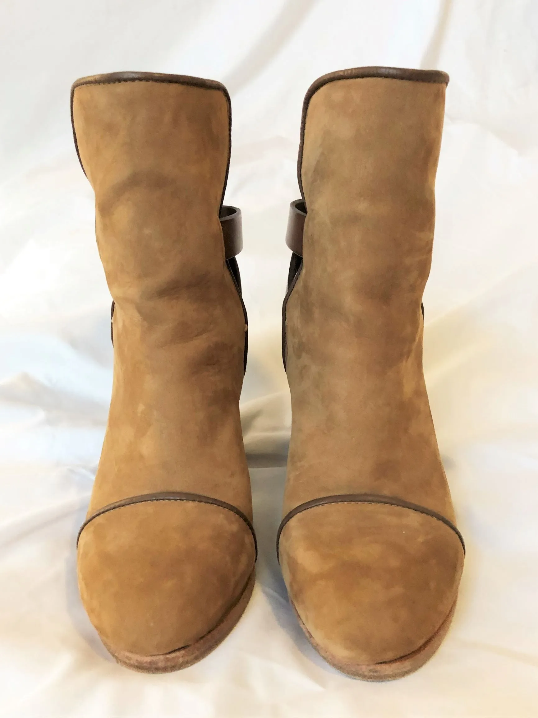 Rag & Bone Size 5 Kinsey Tan Suede Boots