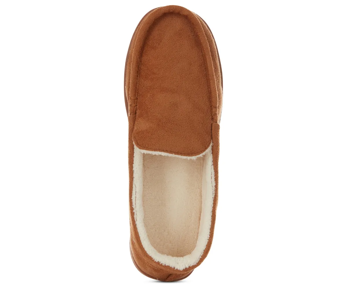 Tahari Moccasins for Men - Comfy House Slippers, Indoor/Outdoor Slip on Shoes for Men, Men's Moccasin Slippers