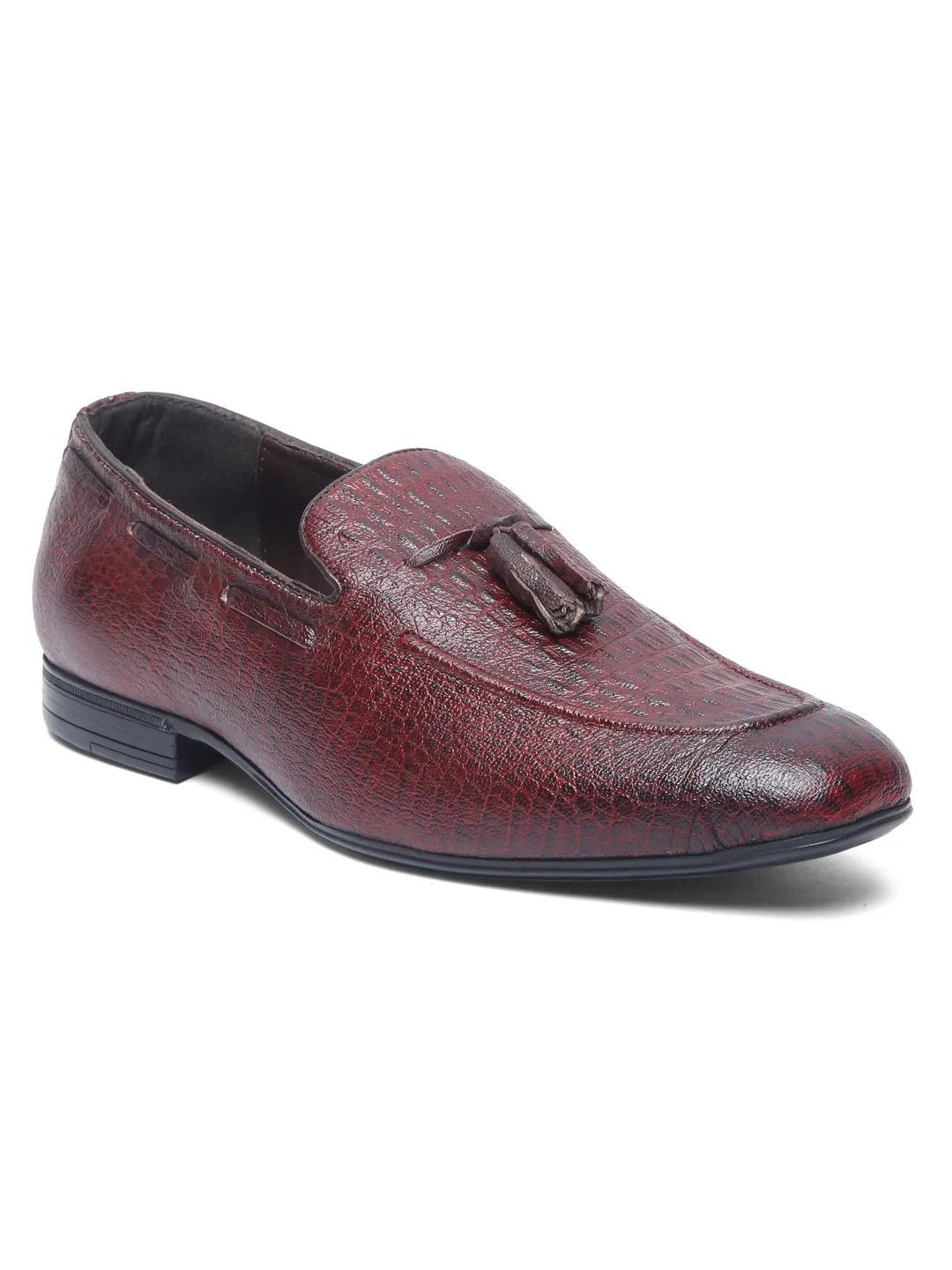 Teakwood Leather Men's Cherry Casual Loafers