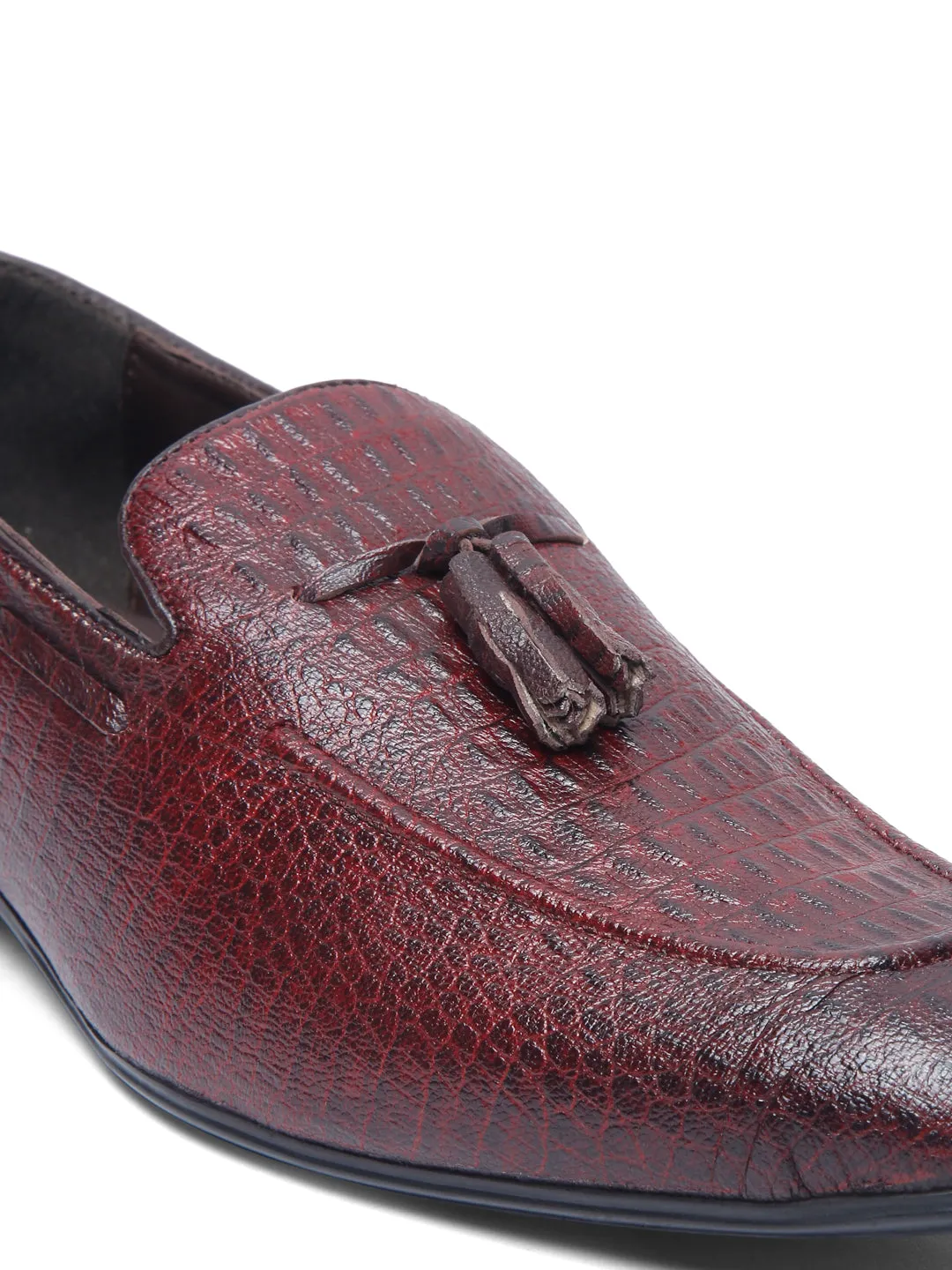 Teakwood Leather Men's Cherry Casual Loafers