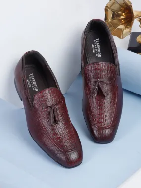 Teakwood Leather Men's Cherry Casual Loafers