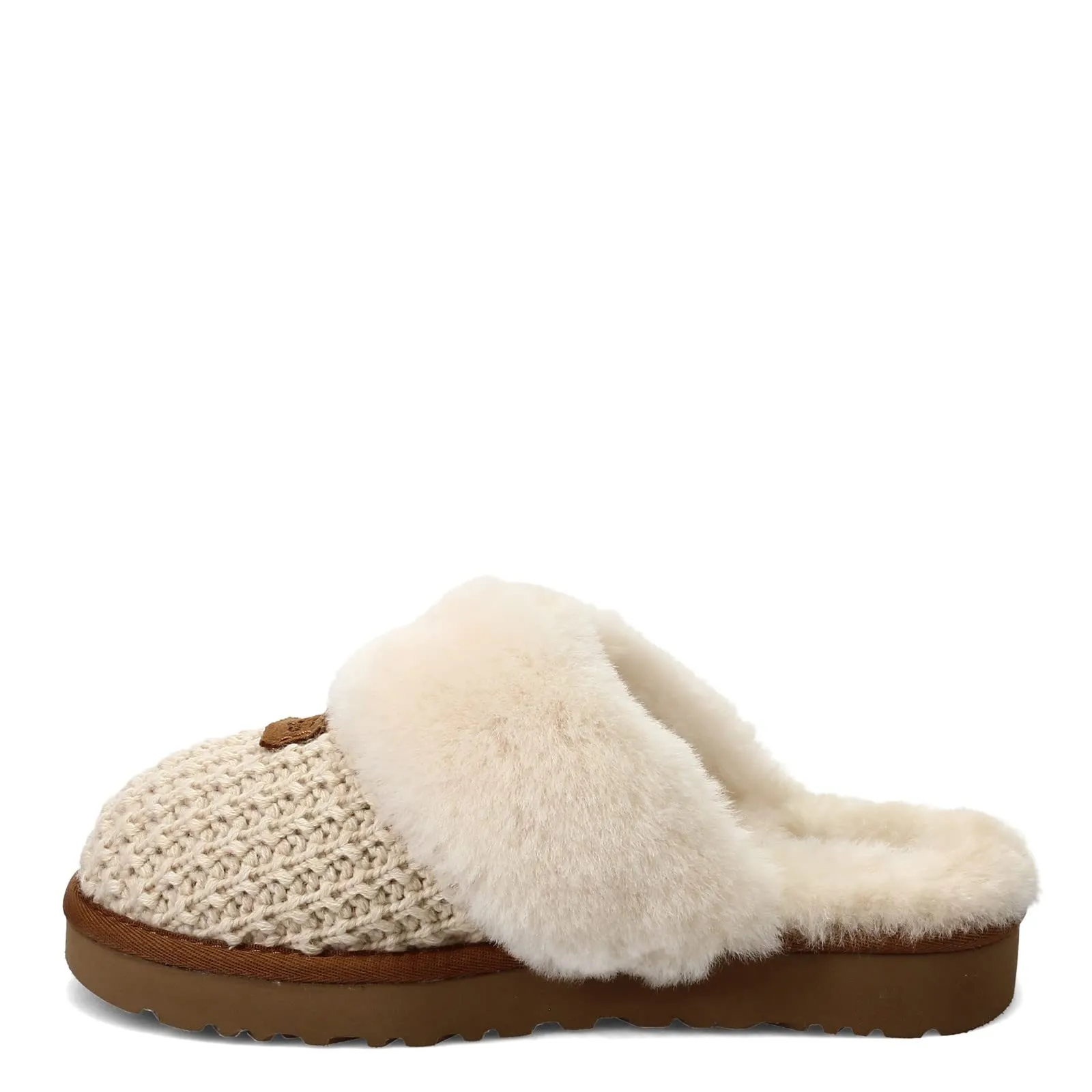 Women's Shoes UGG COZY Knit Platform Slide Slippers 1117659 CREAM