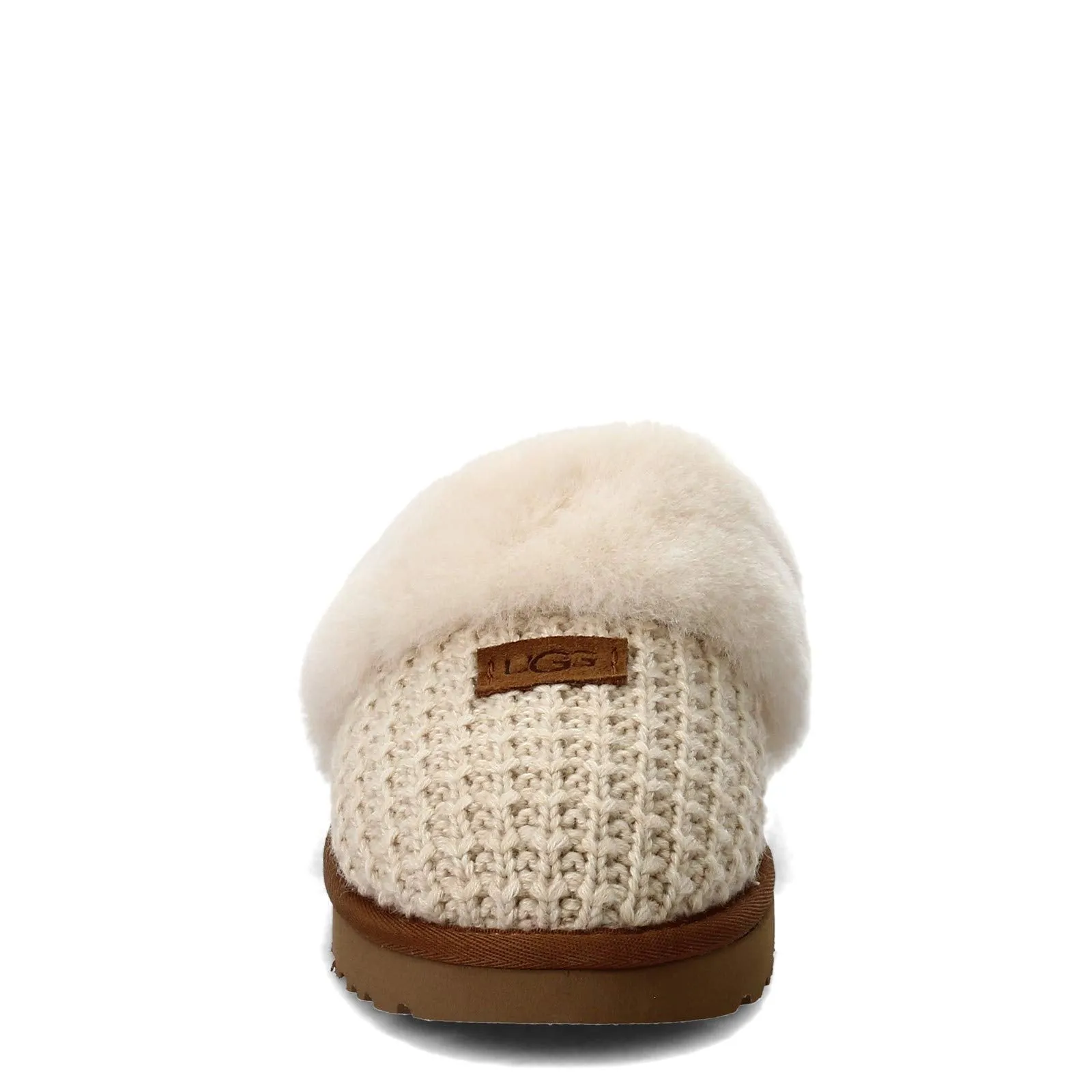 Women's Shoes UGG COZY Knit Platform Slide Slippers 1117659 CREAM